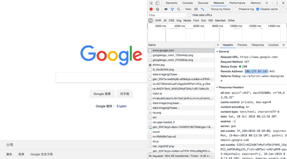 google_ip_taiwan